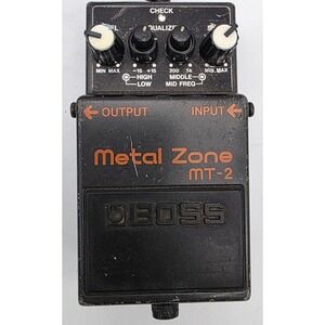 Used Boss MT-2 Metal Zone Distortion Guitar Effects Pedal